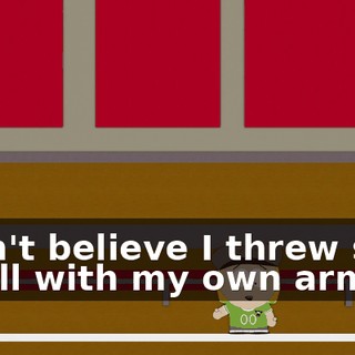 I can't believe I threw such a ball with my own arm.