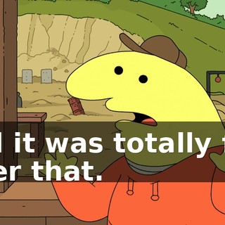 and it was totally fine after that.