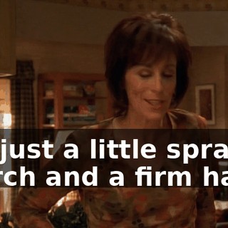 It's just a little spray starch and a firm hand.