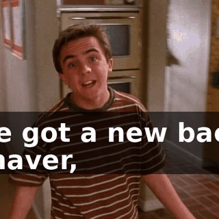 He got a new back shaver,