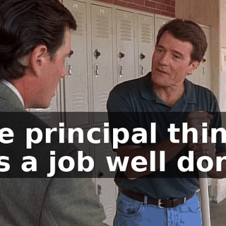 the principal thinks it's a job well done.
