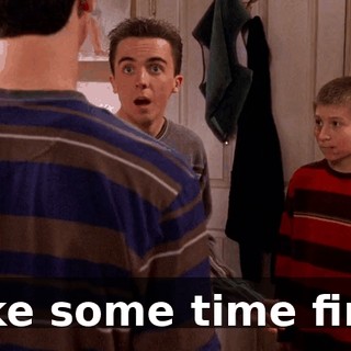 Take some time first.