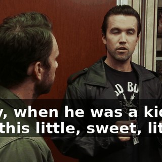 Okay, when he was a kid, he had this little, sweet, little