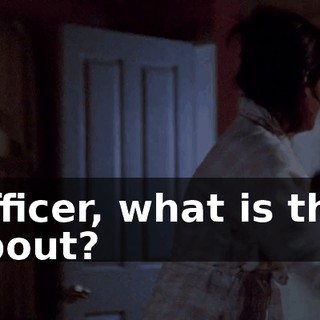 Officer, what is this about?