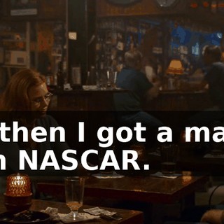 And so then I got a marketing job with NASCAR.