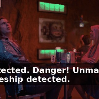 …detected. Danger! Unmanned spaceship detected.