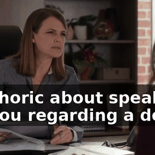 euphoric about speaking to you regarding a deal.