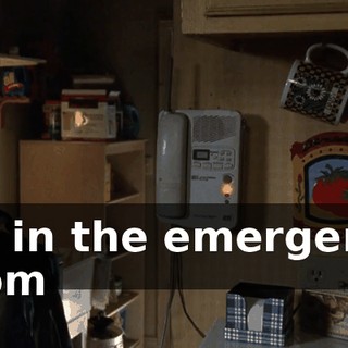 I'm in the emergency room