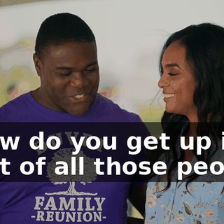 - How do you get up in front of all those people?