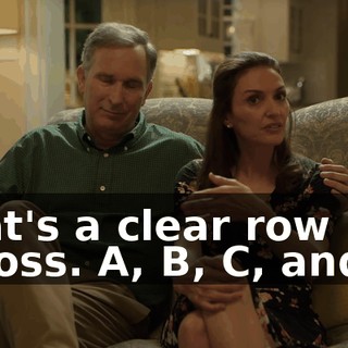 That's a clear row across. A, B, C, and D.