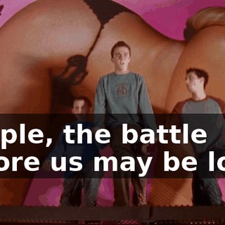 People, the battle before us may be long,
