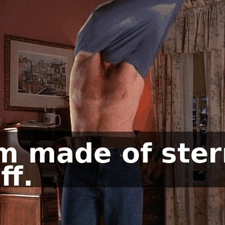 I am made of sterner stuff.