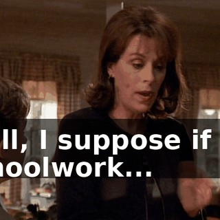 Well, I suppose if it's schoolwork...