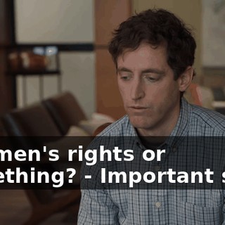 - women's rights or something? - Important stuff.