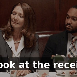 - Look at the receipt.