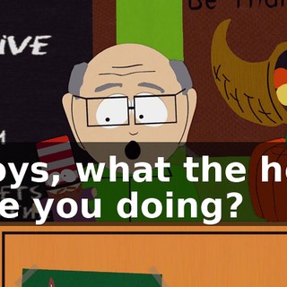 Boys, what the hell are you doing?