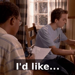I'd like...