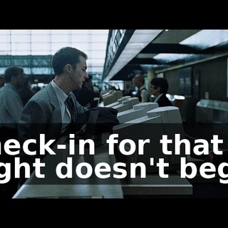 Check-in for that flight doesn't begin