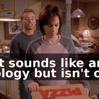 that sounds like an apology but isn't one.
