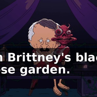 on Brittney's black rose garden.
