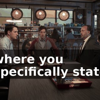 where you specifically state