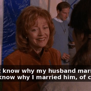 I don't know why my husband married me. I know why I married him, of course.