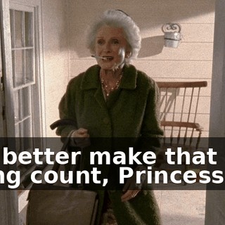 You better make that first swing count, Princess.
