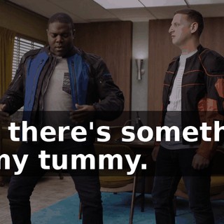 Oh, there's something in my tummy.