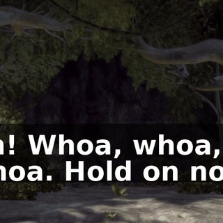 Oh! Whoa, whoa, whoa. Hold on now.
