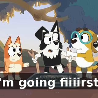 I'm going fiiiirst!
