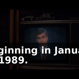beginning in January of 1989.