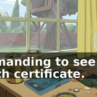 demanding to see my birth certificate.