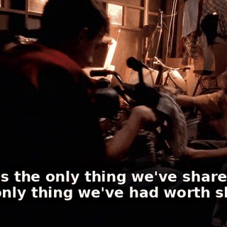 - This is the only thing we've shared. - The only thing we've had worth sharing.