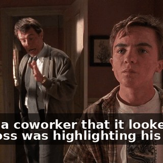 I told a coworker that it looked like my boss was highlighting his hair.
