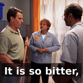 It is so bitter,