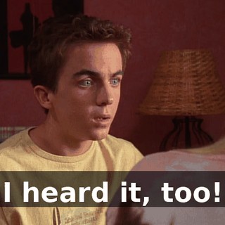 I heard it, too!
