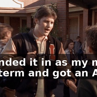 I handed it in as my math midterm and got an A.