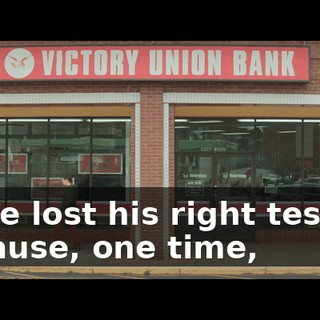 Vince lost his right testicle because, one time,