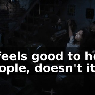 It feels good to help people, doesn't it?