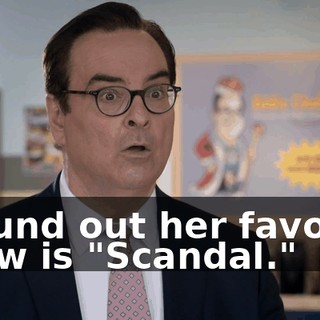 I found out her favorite show is "Scandal."
