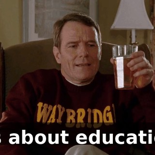 It's about education.