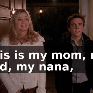 This is my mom, my dad, my nana,