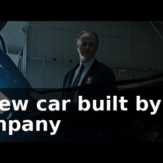 A new car built by my company