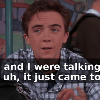 Sara and I were talking and, uh, it just came to me.