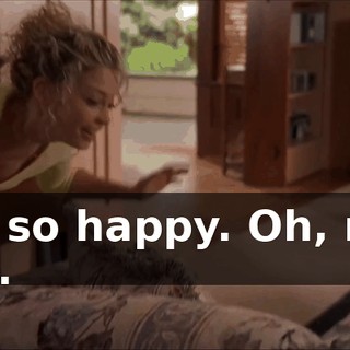 I'm so happy. Oh, me, too.