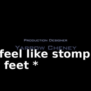 * I feel like stomping my feet *