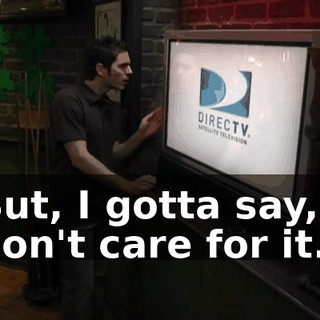 But, I gotta say, I don't care for it.