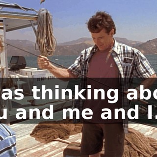 I was thinking about you and me and I...