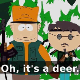Oh, it's a deer.