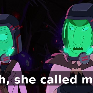 Oh, she called me.